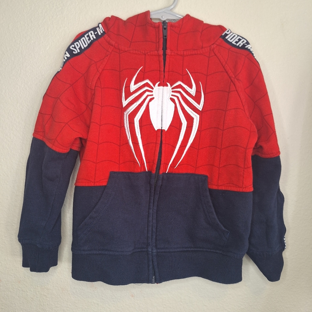 Spiderman Zip Up Hoodie Size 5